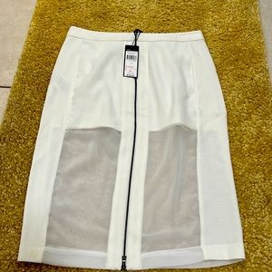 Size 6 white BCBG Max dress skirt